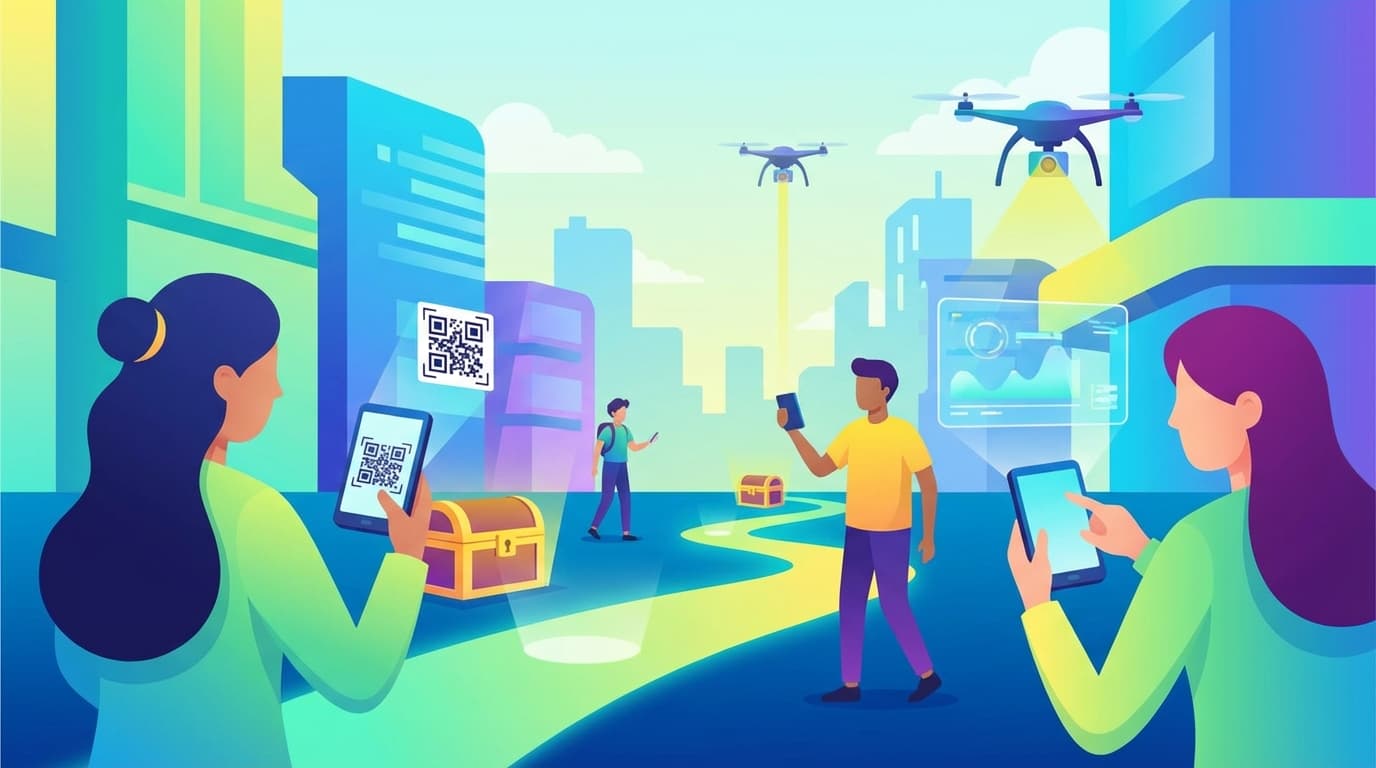 QR Code Treasure Hunts Revolutionizing Games in 2025 - illustration